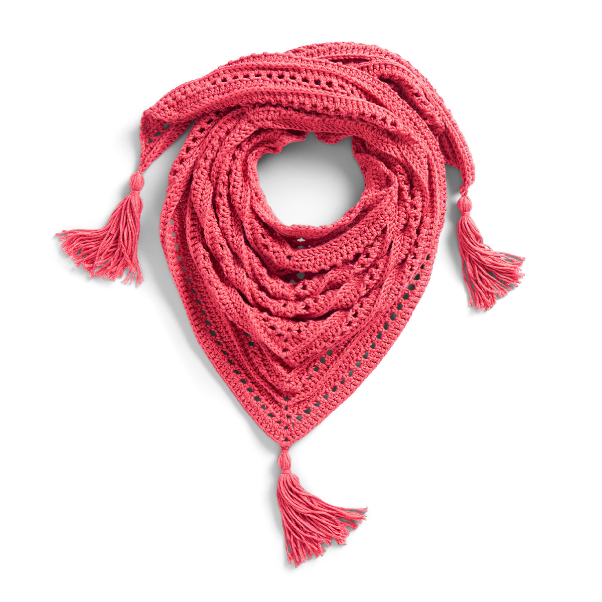 Crochet Shawl made in Caron Yarn