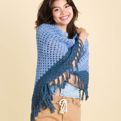 Caron Going Granny Crochet Shawl Going Granny Crochet Shawl made using Caron yarn