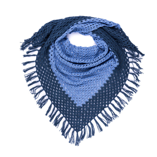 Going Granny Crochet Shawl made using Caron yarn