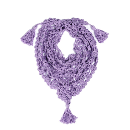 Caron Wrapped in Luxury Crochet Shawl Dusted Lilac