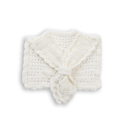Caron Crochet Sailor Collar Crochet Sailor Collar made using Caron yarn on a white background
