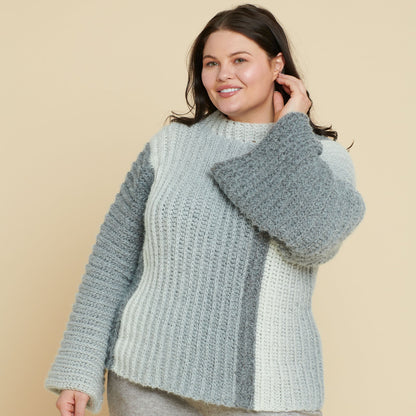Caron Crochet Slounge Perfect Phasing Pullover All Variants