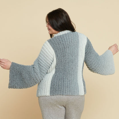 Caron Crochet Slounge Perfect Phasing Pullover All Variants