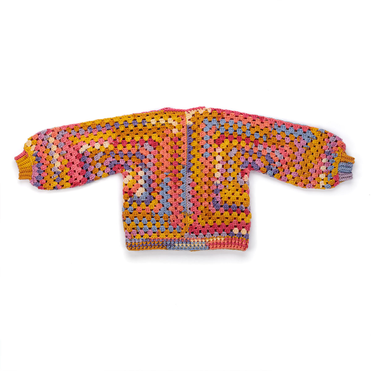 Crochet Hexi-Cardigan made using Caron yarn