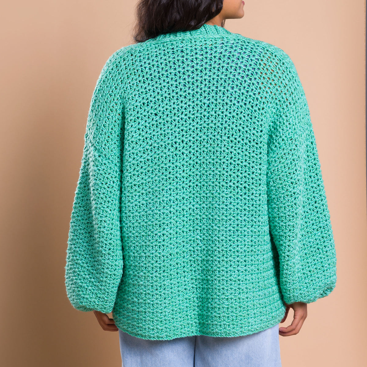 Nice And Easy Crochet Cardigan made using Caron yarn
