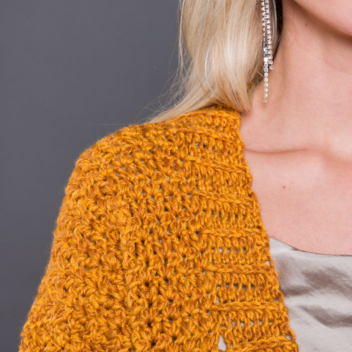 Nice And Easy Crochet Cardigan made using Caron yarn