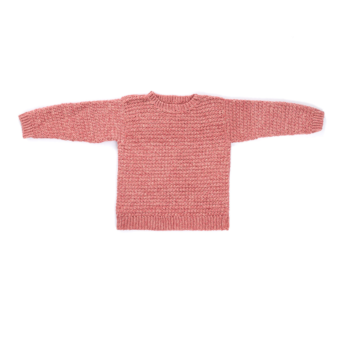 Forever Favorite Crochet Pullover made using Caron yarn