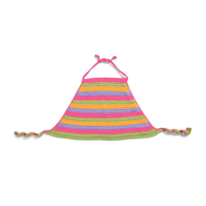 Caron Crochet Bright Stripes Halter Top Crochet Top made in Caron Simply Soft Yarn