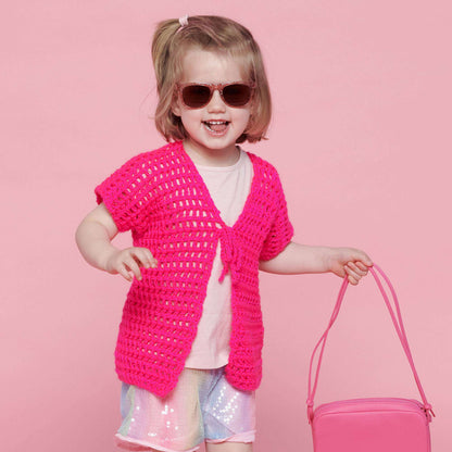 Caron Crochet Mesh Vest Crochet  made in Caron Simply Soft yarn