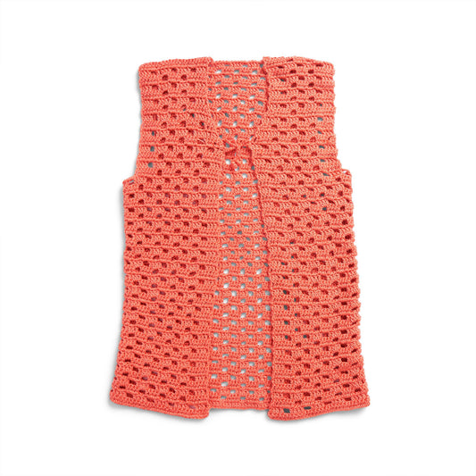 Crochet Vest made in Caron Yarn
