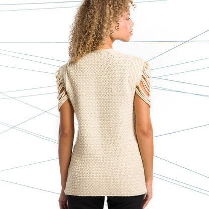 Caron Crochet Chained Tunic Crochet Tunic made in Caron Yarn