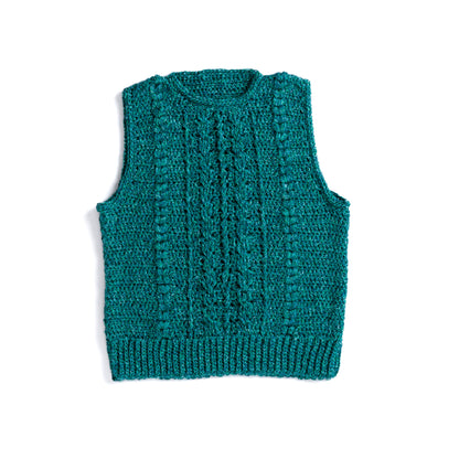 Caron Classic Cabled Crochet Vest Classic Cabled Crochet Vest made using Caron yarn