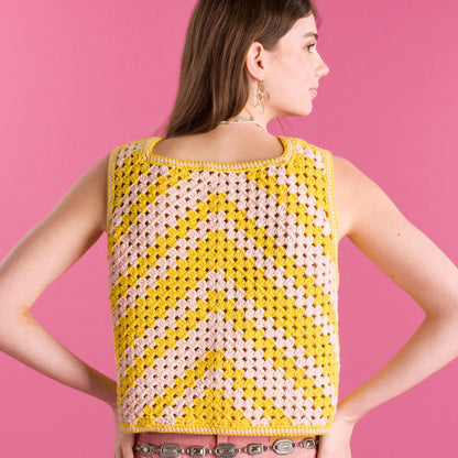 Caron Chevron Crochet Granny Top Chevron Crochet Granny Top made using Caron yarn