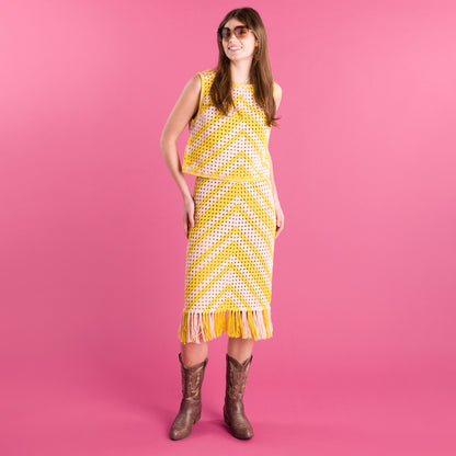 Caron Chevron Crochet Granny Top Chevron Crochet Granny Top made using Caron yarn