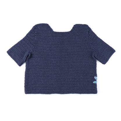 Crochet Mosaic Motifs Top Blue