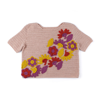 Crochet Mosaic Motifs Top Pink