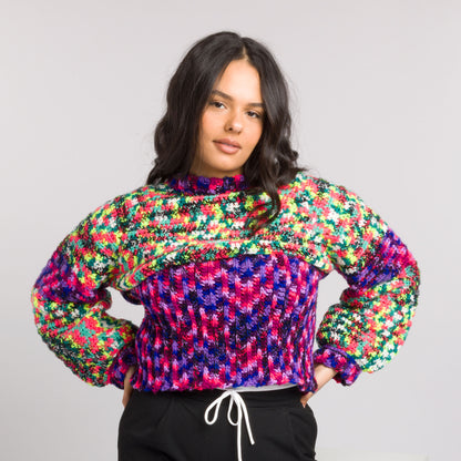 Caron Crochet Top That Crop Top and Sleeves Crochet Top That Crop Top And Sleeves made using Caron yarn