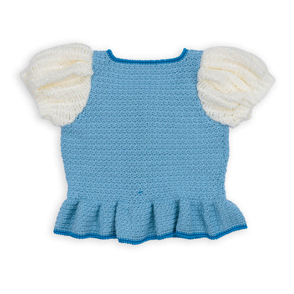 Caron Crochet Luminous Top Crochet Luminous Top made using Caron yarn in a styled lifestyle setting