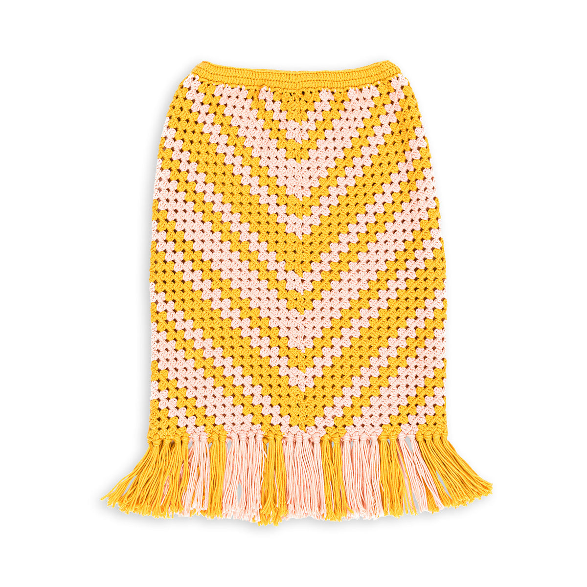 Chevron Crochet Granny Skirt made using Caron yarn