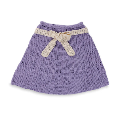 Caron Crochet Lacy Days Skirt and Belt Crochet Lacy Days Skirt And Belt made using Caron yarn in a styled lifestyle setting