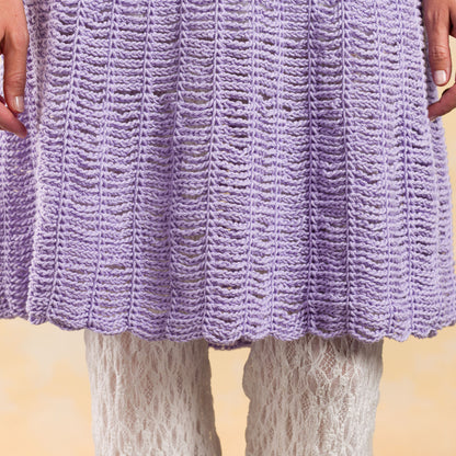 Caron Crochet Lacy Days Skirt and Belt Crochet Lacy Days Skirt And Belt made using Caron yarn in a styled lifestyle setting