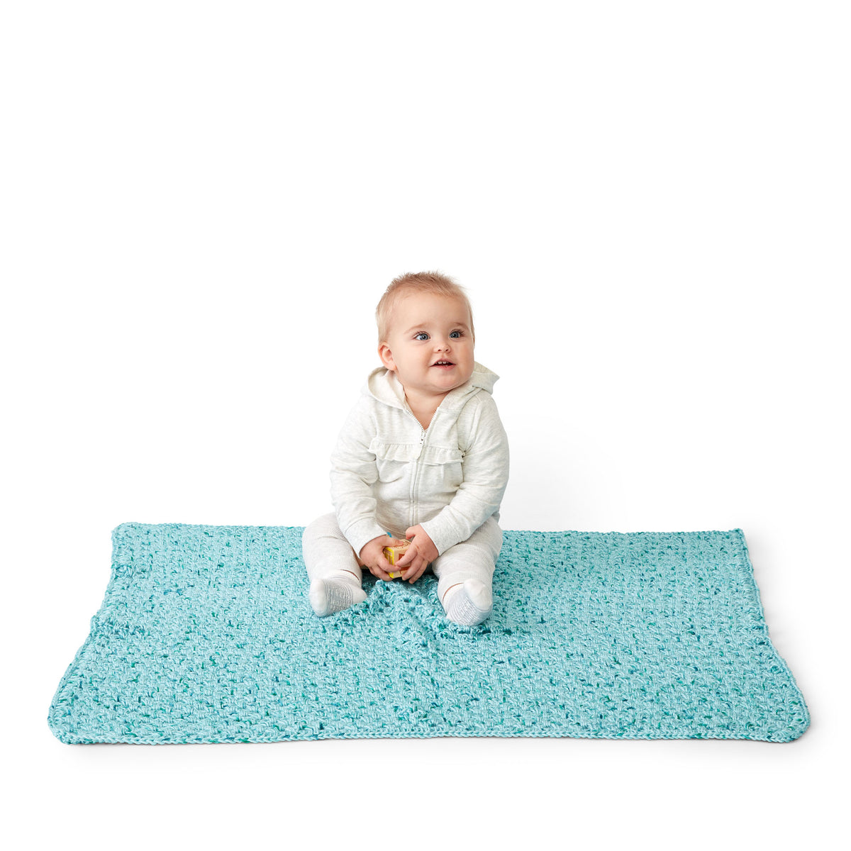 Crochet Blanket made in Caron Simply Soft Speckle Yarn