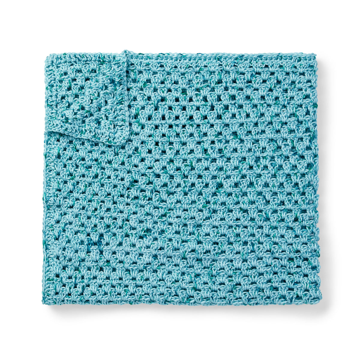 Crochet Blanket made in Caron Simply Soft Speckle Yarn