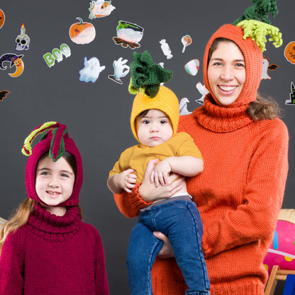 Caron Fruits & Veggies Fancy Dress Crochet Bonnets All Variants