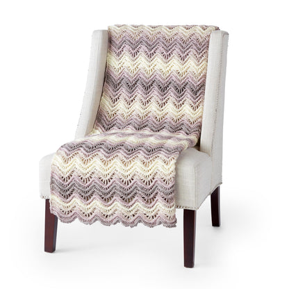 Caron Crochet Ripple Ridges Blanket A beautiful crochet ripple ridges blanket made using Caron Jumbo Ombre Yarn.