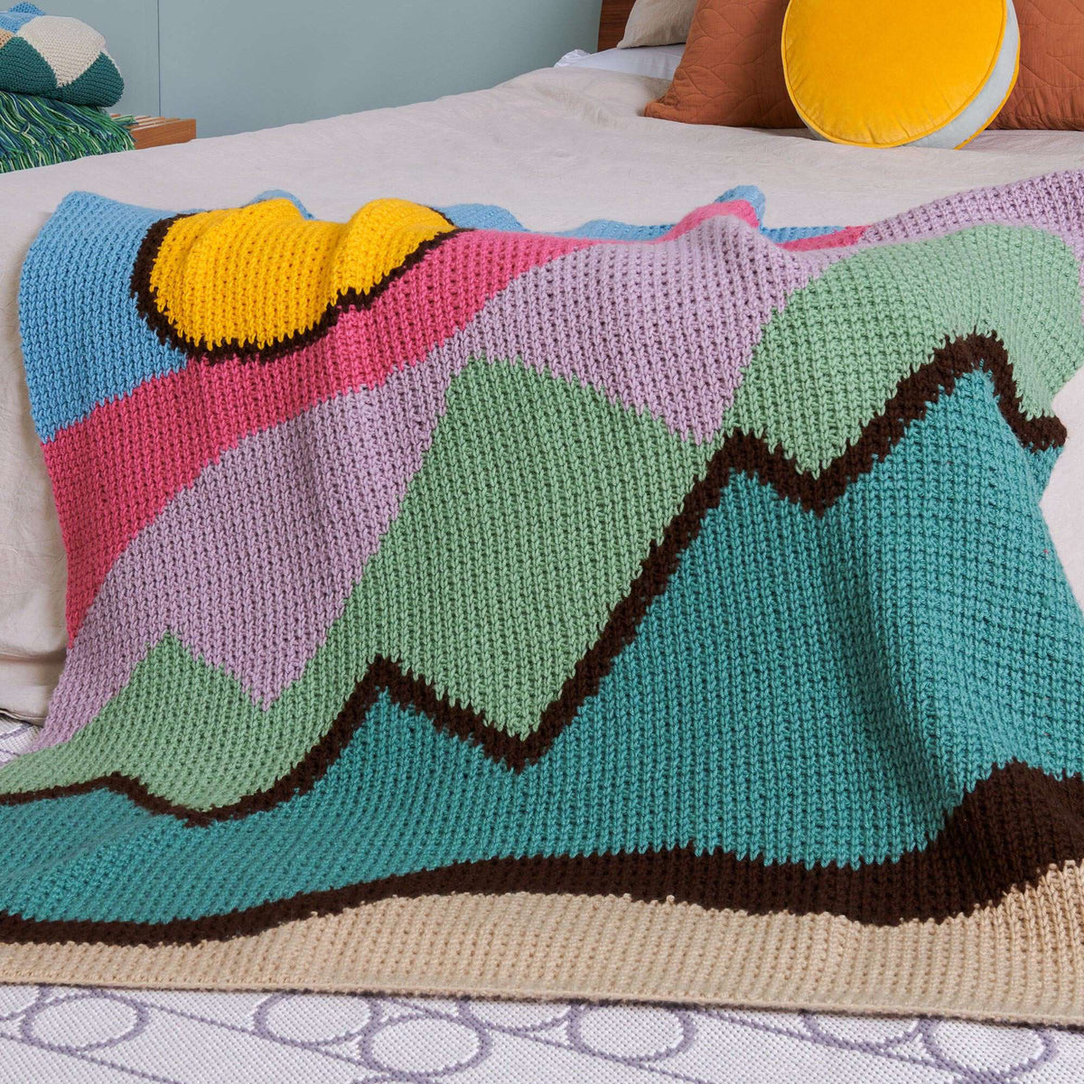 Crochet  made in Caron One Pound  yarn