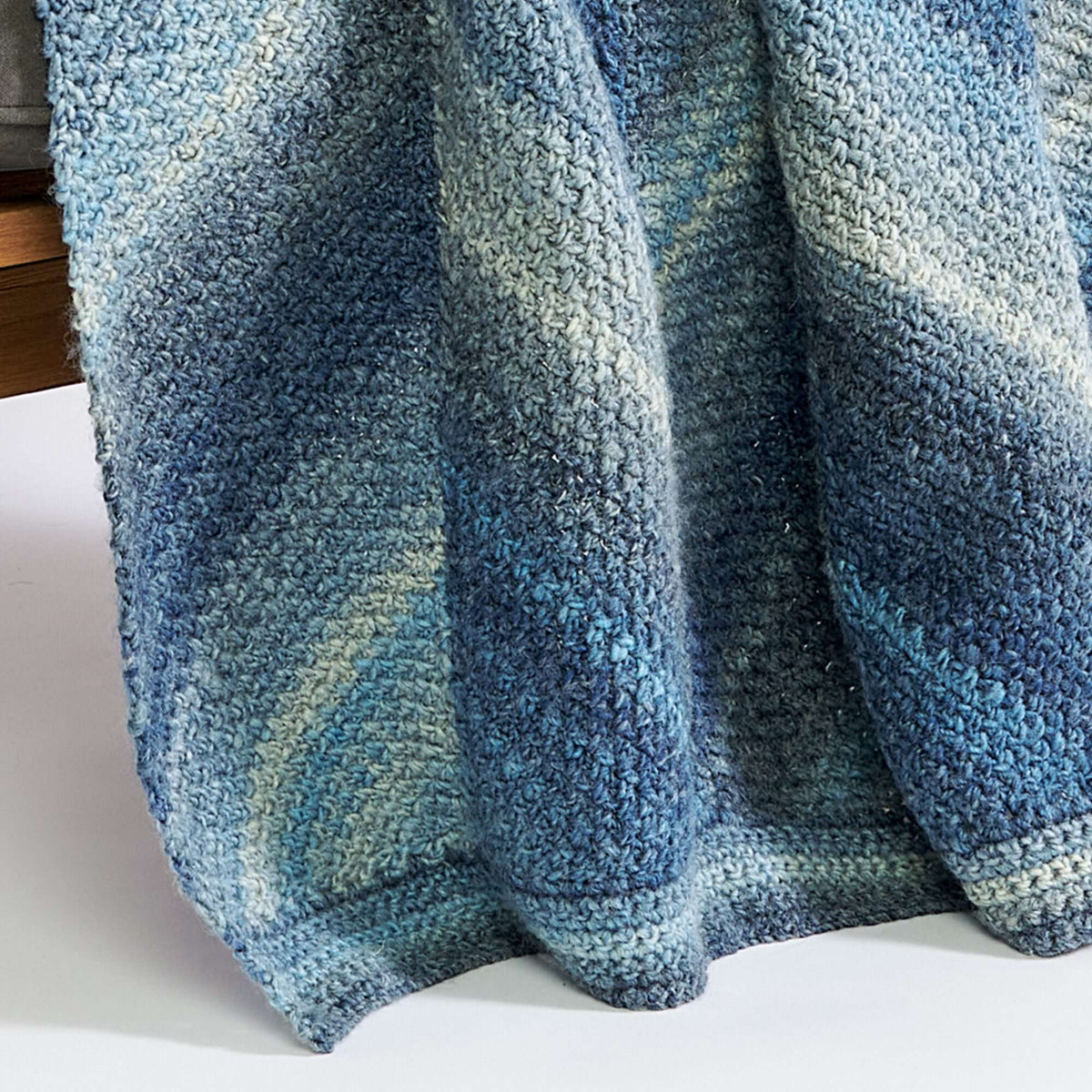 Crochet Blanket made in Caron Macchiato Cake Yarn