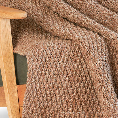 Caron Alpine Stitch Crochet Blanket Crochet Blanket made in Caron Jumbo Yarn