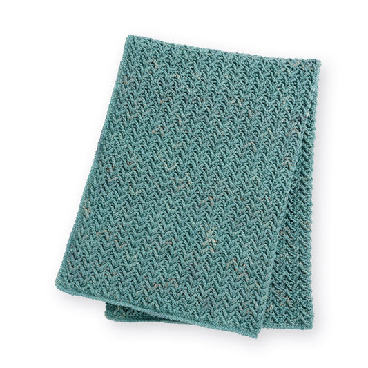 Crochet Blanket made in Caron Jumbo Twirl Yarn