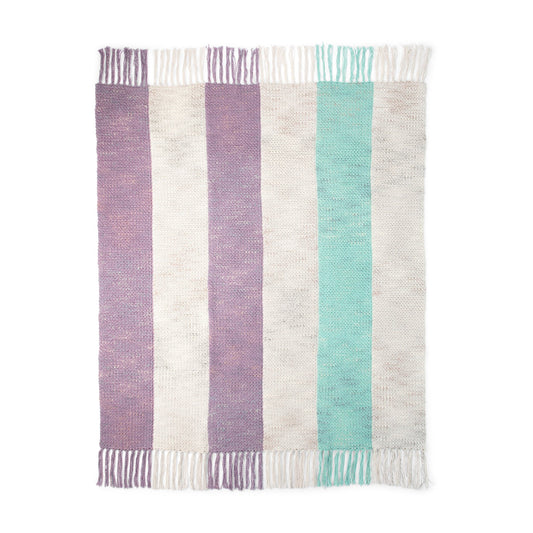 Crochet Blanket made in Caron Jumbo Twirl Yarn