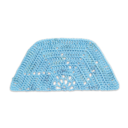 Caron Aqua Blossoms Crochet Hexi Blanket Crochet Blanket made in Caron Jumbo Twirl Yarn