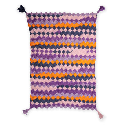 Caron Laying Tiles Crochet Entrelac Blanket Caron Laying Tiles Crochet Entrelac Blanket