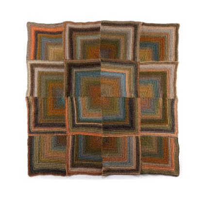 Caron Hazy Grid Lines Crochet Blanket Hazy Grid Lines Crochet Blanket made using Caron yarn