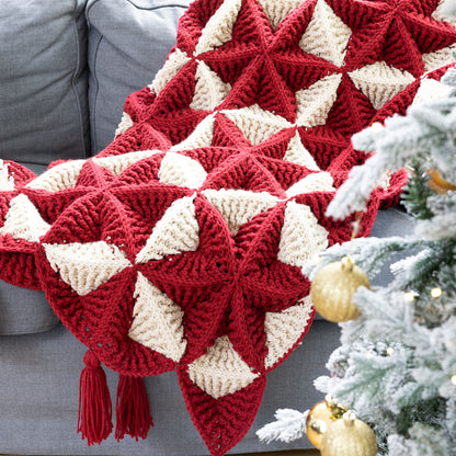 Caron Crochet 3D Star Blanket Crochet 3D Star Blanket made using Caron yarn