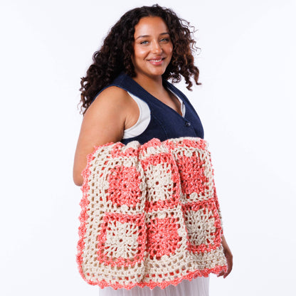 Caron Crochet Lacy Motifs Throw Crochet Lacy Motifs Throw made using Caron yarn