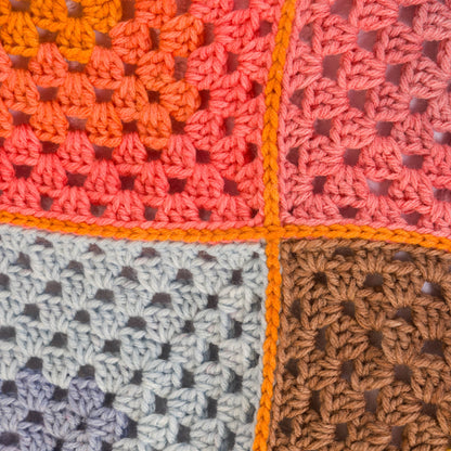 Caron Crochet Quadrant Granny Blanket Crochet Quadrant Granny Blanket made using Caron yarn
