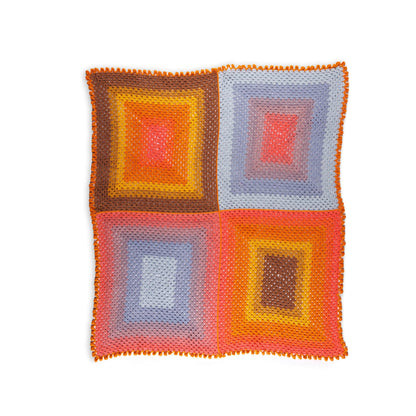 Caron Crochet Quadrant Granny Blanket Crochet Quadrant Granny Blanket made using Caron yarn