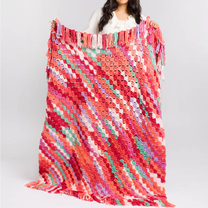 Caron From Here to There Crochet Blanket From Here To There Crochet Blanket made using Caron yarn