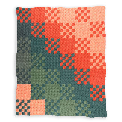 Caron C2C Patchwork Crochet Blanket C2C Patchwork Crochet Blanket made using Caron yarn