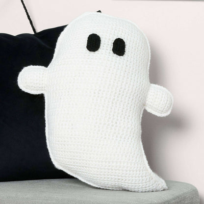 Caron Crochet Ghostie Pillow Crochet Pillow made in Caron One Pound Yarn