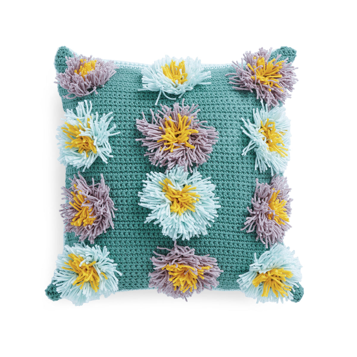 Crochet Pillow made in Caron One Pound Yarn