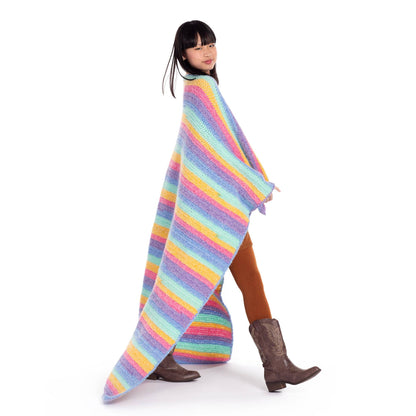 Caron Herringbone Crochet Blanket Wrap Herringbone Crochet Blanket Wrap made using Caron yarn