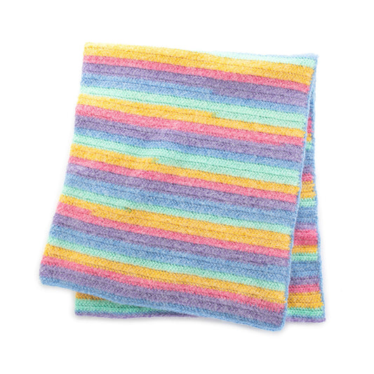 Herringbone Crochet Blanket Wrap made using Caron yarn