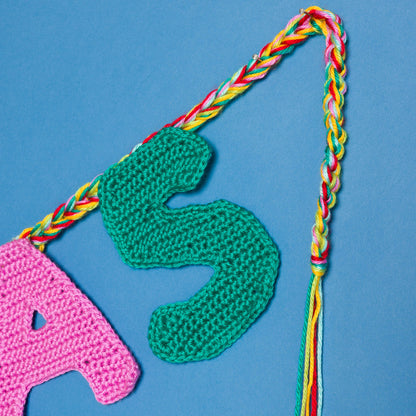 Caron Crochet Merry Christmas Garland Crochet Merry Christmas Garland made using Caron yarn