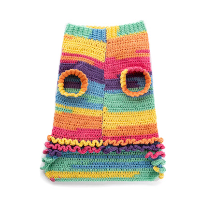 Caron Ruffle Love Crochet Dog Coat Ruffle Love Crochet Dog Coat made using Caron yarn