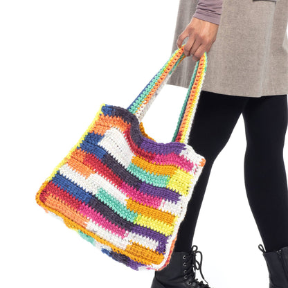 Caron Crochet Big Scrappy Tote Crochet Big Scrappy Tote made using Caron yarn